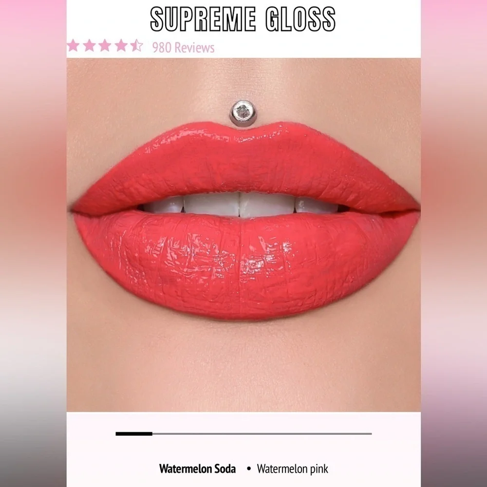 Jeffree Star Supreme Lip Gloss in Watermelon Soda, NEW!